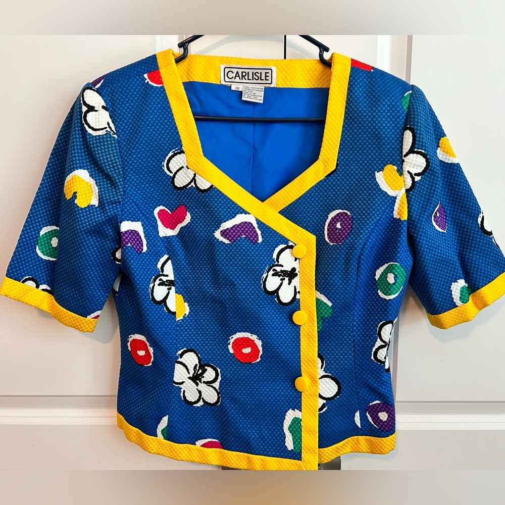 Carlisle Vintage 1980s Floral Top